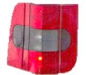 Heckleuchte rechte Seite BL1146 BL1148 Lichtscheibe MAN, Heckklappe, rot/ grau, rechts zweifarbige Blende auf der Heckklappe Vgl.: 83.79306.