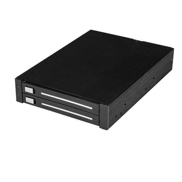 Dual-Bay 2,5" SATA SSD / HDD Rahmen für 3,5" Schacht - Trägerlos - RAID Product ID: HSB225S3R Dieser HDD-Rahmen ermöglicht die Installation von zwei 2,5" (63,5 mm)-sata-festplatten oder SSDs in einem