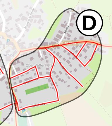 D Oberpfaffenhofen Ost Südöstliches Wohngebiet als 30-Zone (mit Gebiet