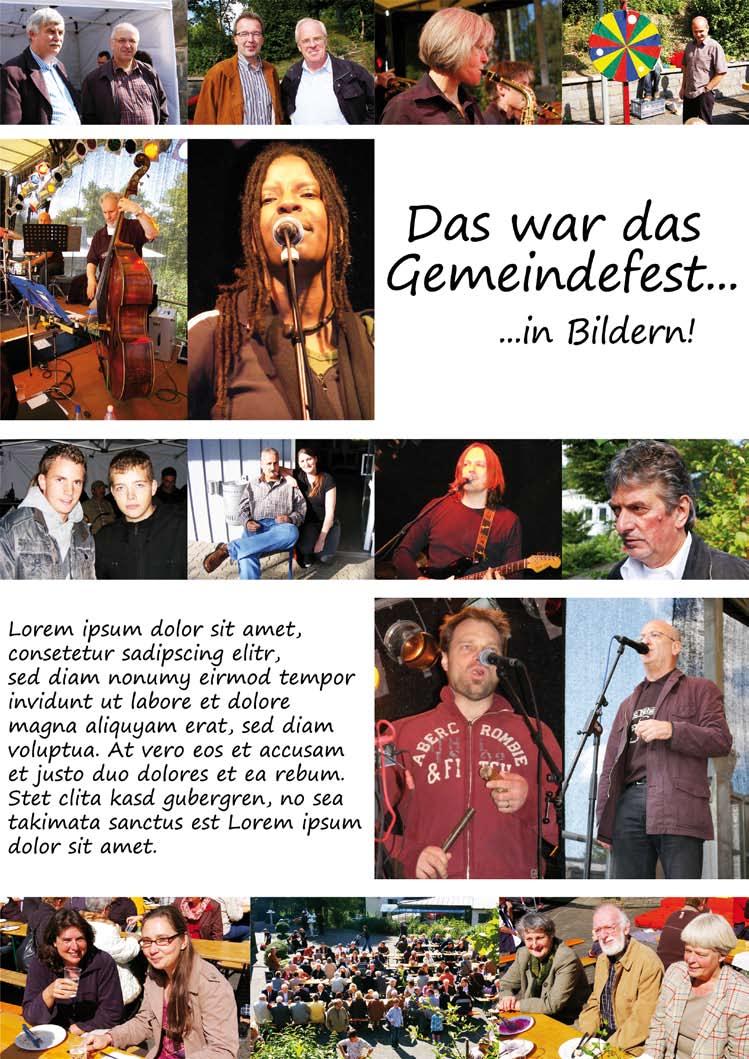 mittendrin, Oktober/November 2008 Seite 4 Das war das Gemeindefest.