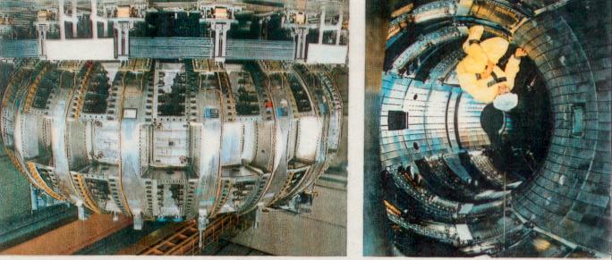Tokamak- Reaktor (Princeton) Testreaktor zur kontrollierten Kernfusion Torus (=