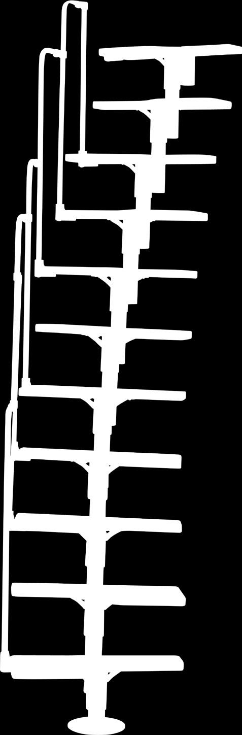 Die Mittelholmtreppe Eos mit wechselseitig begehbaren Stufen ist ein wahres