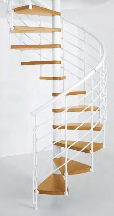 Die Stufen sind aus Birke Multiplex in zwei Holztönen oder aus Eiche Leimholz im Holzton hell erhältlich.