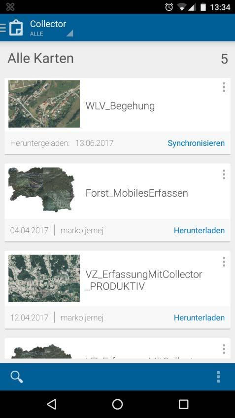 Collector App Umsetzung Land Steiermark: Verkehrszeichenerfassung Forst digitales
