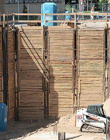 4. WISSENSWERTES Rühlwand Rückverankerte Trägerbohlwand mit Holzausfachung Eine Trägerbohlwand ist ein Baugrubenverbau, der das Nachrutschen von Erdreich in eine Baugrube verhindert.