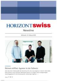 HORIZONT SWISS: Portfolio-Überblick 2018 4 1. Print 2.