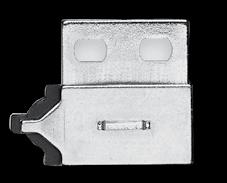 Einzelabstreifer können unabhängig vom Prismenschienenquerschnitt für jeweils 5 mm und 10 mm Kugeldurchmesser eingesetzt werden.