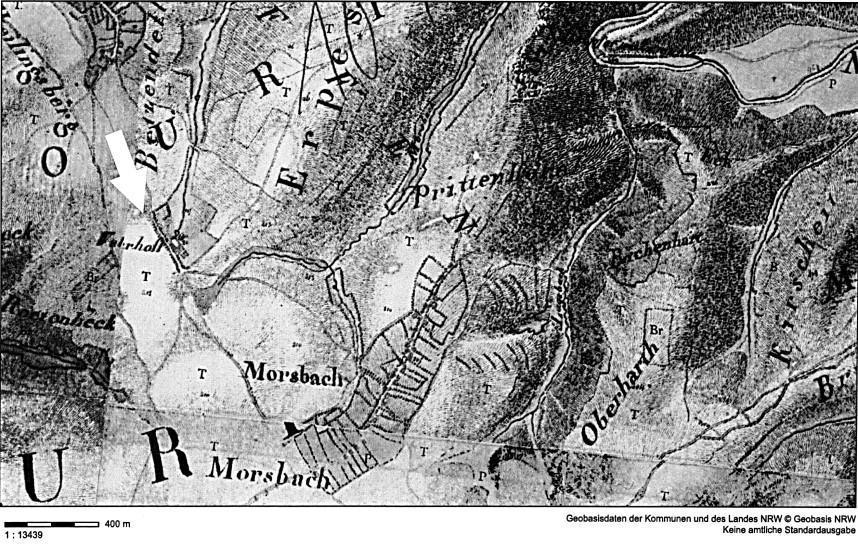Geschichtsforum Schleiden e.v. Jahresheft 2017 Abb. 19: Tranchot Karte von 1808, Geobasis NRW - www.tim-online.nrw.