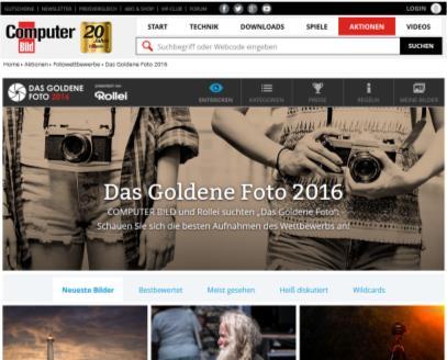 Fotowettbewerbe Europas Umfangreiche redaktionelle