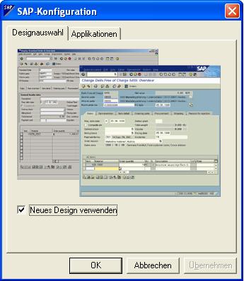 2.5 Anpassen Benutzeroberfläche SAP GUI Konfiguration 1. Aufruf über den Windows-Desktop Start Systemsteuerung. 2. Auswahl des Buttons SAP- Konfiguration. 3.