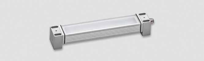 LED Aufbauleuchte L195 LED surface mounted luminaire L195 LED Maschinenaufbauleuchte in Linienform mit 24V Betriebsspannung LED linear surface mounted machine luminaire with 24V operating voltage