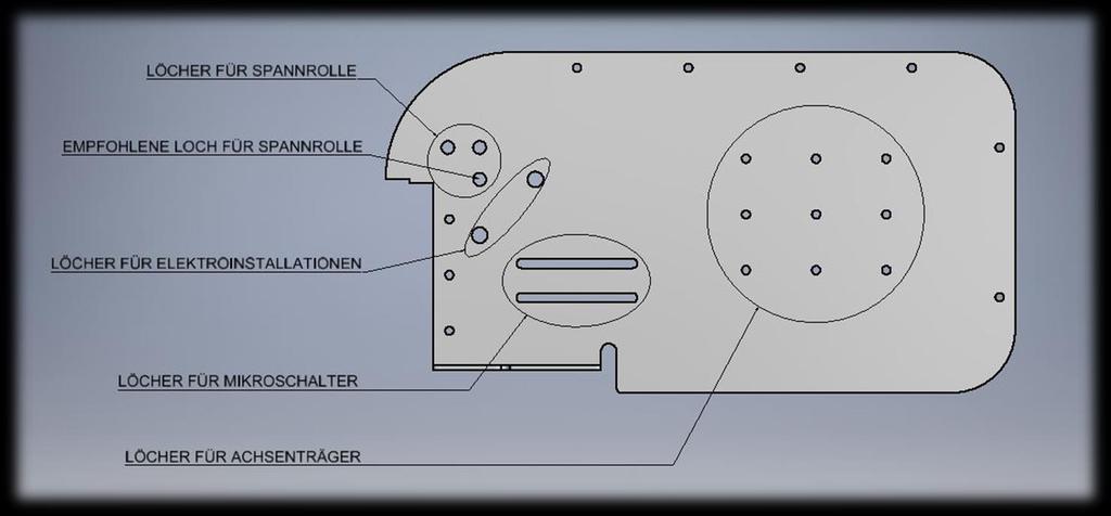 Auf dem Bild 3 ist die Erklärung und der Zweck der Öffnung auf dem Rollladenträger angegeben.