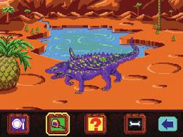 Kreidezeit- Krater Wissenswertes über Dinosaurier der Kreidezeit Ihr Kind muss den Joystick benutzen, um einen