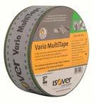 Folien Zubehör IsoverVario MultiTape Stark dichtend-hochgradig alterungsbeständig Vario MultiTape ist ein einseitig klebendes,spurhaltiges und dehnbares Klebeband mit hoher Klebekraft.