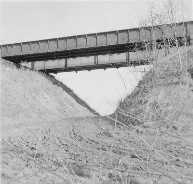 Kapellenbrücke um 1950 2 Eisenkonstruktionen als Ersatzbrücken für die 1945
