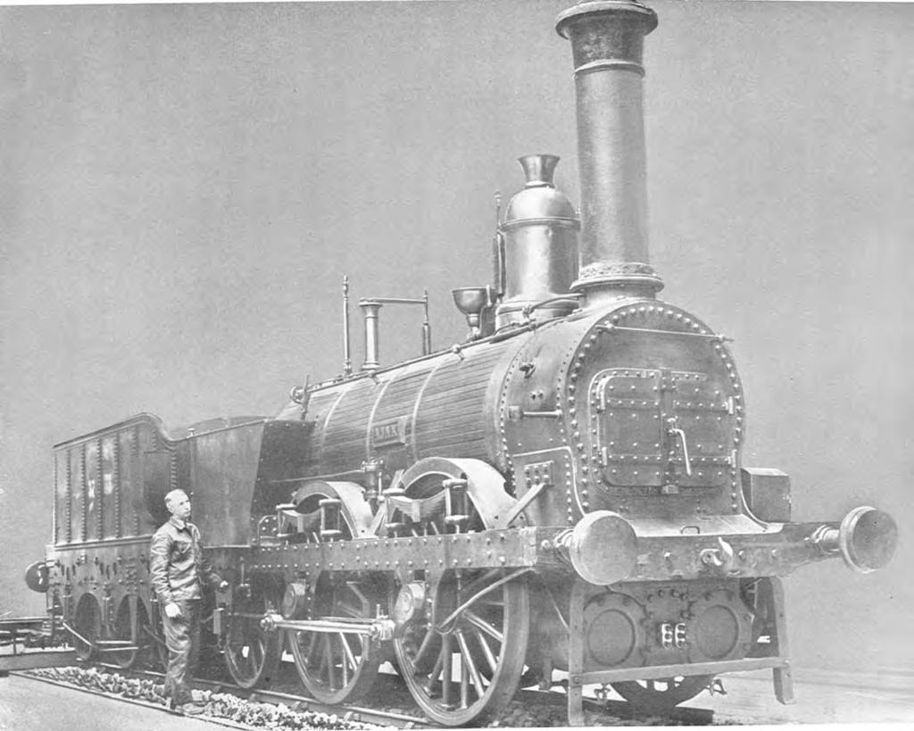Die Dampflokomotive Ajax mit einem Gewicht von 28,7 Tonnen wurde 1841 in