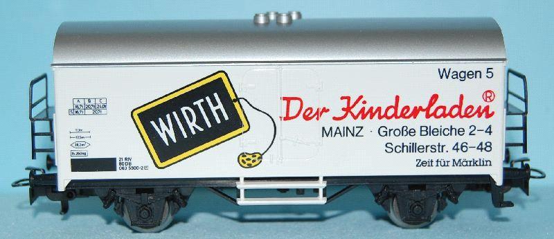 : FahrzeugTyp: DB Privatgüterwagen Maßstab: H0 Betrieb: WEKAWE WEKAWE MAINZ Weintransporte Firmensitz Mainz (heute Teil von Schenker) Registrier-Nr.