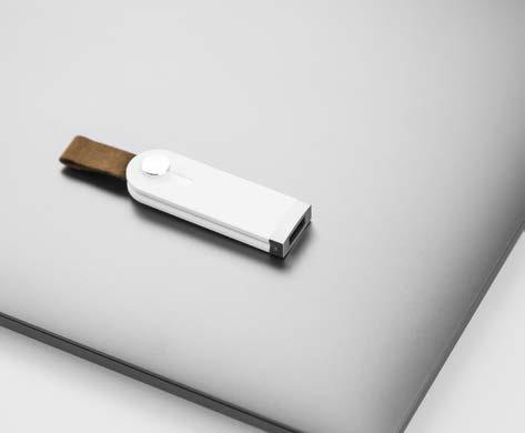 0 Lasergravur, Tampondruck - 20 x 10 mm USB SALOON Eleganter Begleiter für
