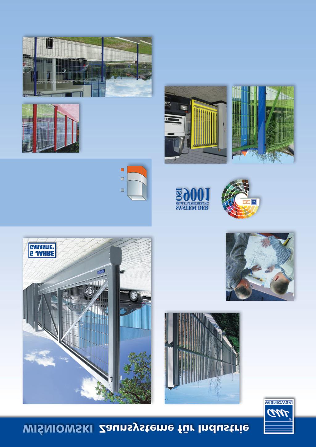 Ein Beispiel für EKO-Zaunsystem Breite Anwendung Zaunsystem EKO aus Stahlprofilen eignet sich auch ausgezeichnet als Zaun für Industrie.