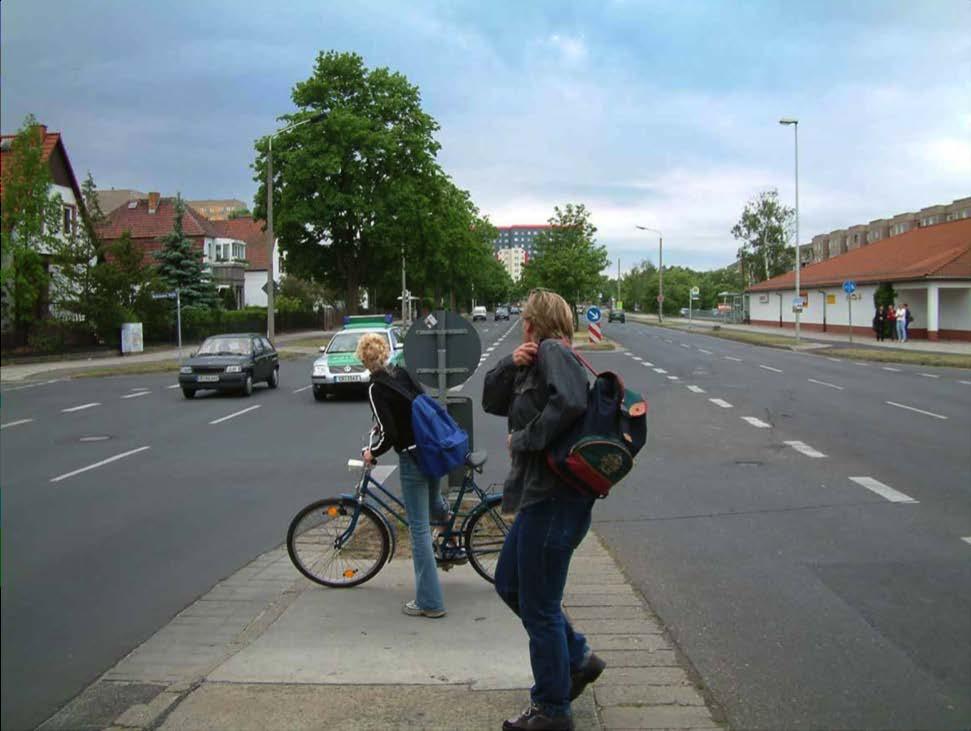 Sicht - für und auf Fußgänger Foto aus: Bark et