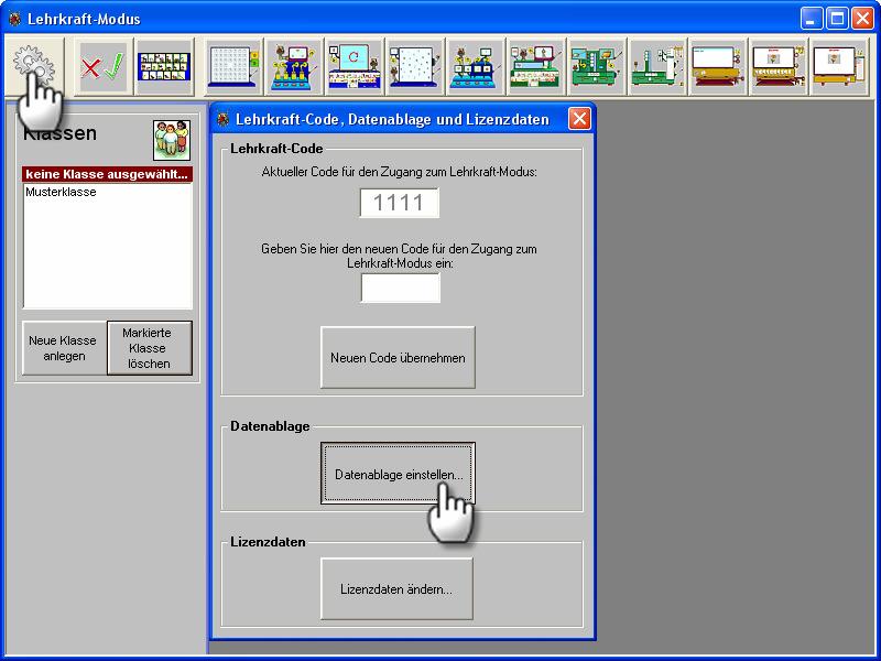 Nachdem Sie diesen Installationsvorgang bei jedem Client erledigt haben, haben Sie zugleich alle Einstellungen für einen Netzwerkbetrieb des Schreiblabors vorgenommen.