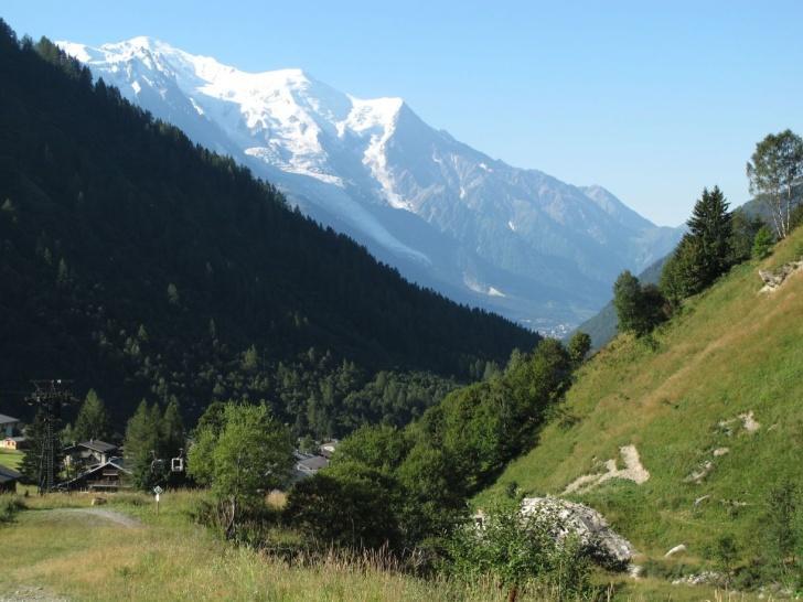 Blick zum Mont Blanc Bei