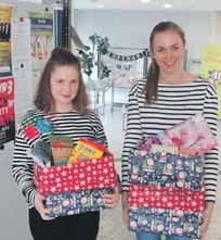 Weihnachten haben die Auszubildenden Jasmin Krätschmann und Prisca Fellmann den Mitarbeiterinnen und Mitarbeitern der VG Wörrstadt angeboten, in ihrem Namen wieder Päckchen für die Aktion Weihnachten