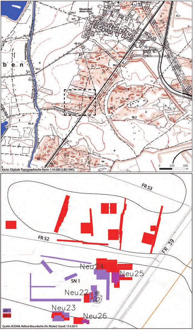 Abbildung 30: Lage des Exkursionsstandortes im Dünenfeld südlich von Neuendorf