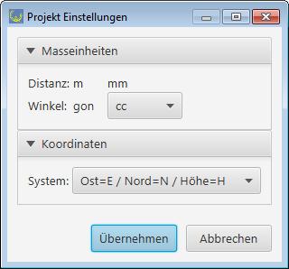 Projekt/Ordner löschen Die meisten Befehle können auch über das Projekt-Menu oder die rechte Maustaste ausgeführt werden.
