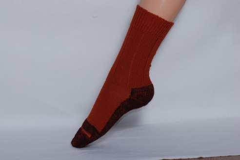 Kinder Socken mit Plüsch Art. 050K 15-17 18-20 21-22 23-24 25-26 27-28 29-30 31-32 33-34 Zweifarbige Kinder Trekking-Socke aus Bioschurwolle mit Plüschsohle.