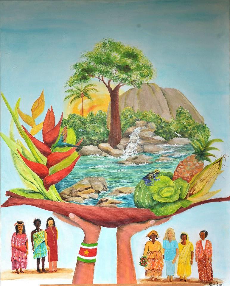 Begrüßung: Im Namen der Frauen von Surinam begrüßen wir euch herzlich. Wir laden euch ein, mit uns zu singen und zu beten. Lied: Wir danken Gott für das wunder schöne Land Surinam.