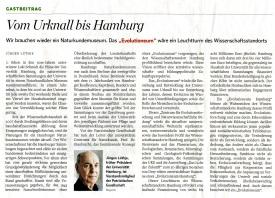 04. DIE WELT: Pläne für Hamburgs Evolutioneum.