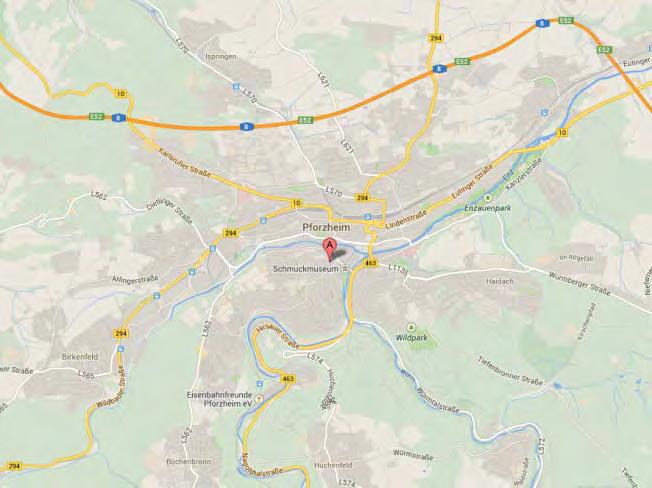 ICE-Verkehrsknotenpunkten in Stuttgart und Karlsruhe Räumliche Nähe zum Flughafen Stuttgart (über BAB A 8 in rund 40 Autominuten erreichbar) Räumliche Nähe zum Binnenhafen Karlsruhe (über BAB A 8 in