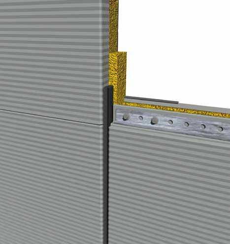 architecturally creative and closures Panel thickness from 60 to 200 mm.