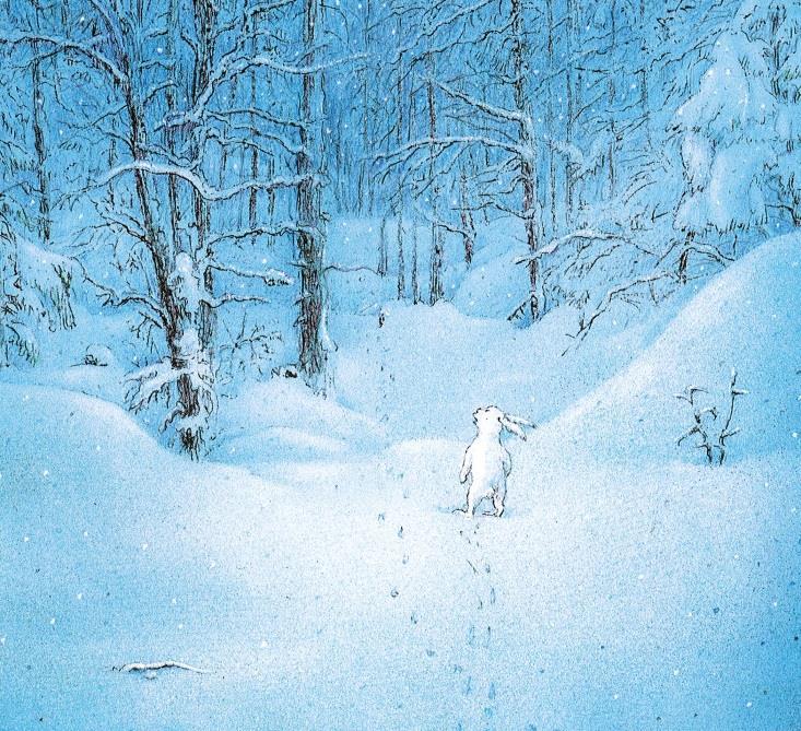 Schneehäschen spürte, wie ihm die Tränen kamen. Es kehrte ins Haus zurück.»ich habe Fuchs gesagt, dass ihr euch freut, wenn er zum Weihnachtsfest kommt«, schluchzte Schneehäschen.
