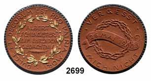 ..prfr 32,- Teichert, Meißen 2699 Braune Medaille 1923 (Rand schwarz und Eichenkranz gold) Albert Schlageter Zum ehrenden Gedächtnis 37,2 mm.