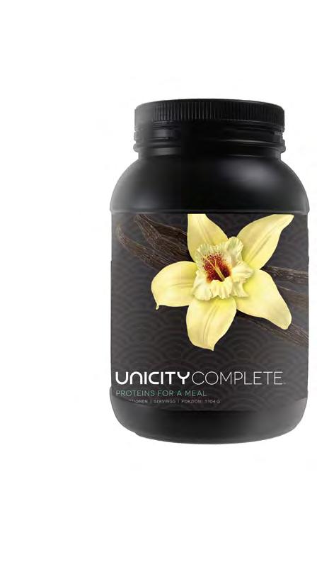 UNICITY COMPLETE Lean Complete ist ein hochwertiger, proteinreicher Mahlzeitersatz, einschliesslich natürlicher Ballaststoffe, Vitamine und Mineralstoffe, für einen vitalen, energiegeladenen und gut