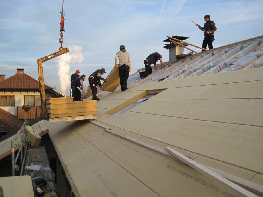 Holzfaserdämmung - Schallschutz Dacheindeckung Ziegellattung / Konterlattung Unterdeckplatte 120 mm Flexible Gefachdämmung 200 mm