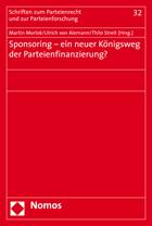 Literatur Martin Morlok, Ulrich von Alemann, Thilo Streit (Hg.), Sponsoring ein neuer Königsweg in der Parteienfinanzierung?, Baden-Baden: Nomos, 2006. ISBN 3-8329- 2112-5. 154 Seiten. 29.