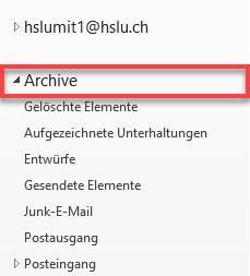 Hinweis: Standardmässig wird die Archivdatei unter dem folgenden Pfad gespeichert: C:\Benutzer\IhrBenutzername\Dokumente\ Outlook-Dateien Jetzt erscheint die