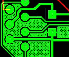 7-31 Layout Layout Flächen Ändern der Eigenschaften der Kupferfläche: Selektieren der Fläche mit <CTRL> + <linke Maustaste> an einer