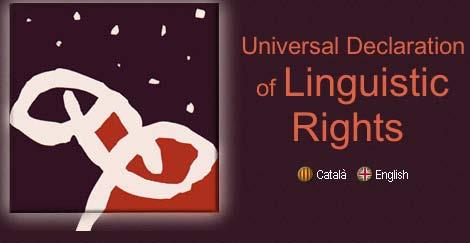das bedeutet Mehrsprachigkeit Menschenrecht auf Erstsprache The Universal Declaration of Linguistic