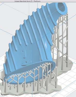 Stützstrukturen & Supportmaterial Um überhängende Strukturen mithilfe von Fused Filament Fabrication detailgenau erzeugen zu können, wird oftmals eine