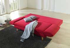 196 x 155 cm Abgeklappte Armlehnen: 220 cm Gemütliches Sofa, entspannende Liege und komfortables Bett. Multifunktional mit in mehreren Stufen abklappbaren Armlehnen. Natürlich mit grossem Bettkasten.