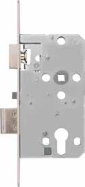 TKZ40 RR Automatisch verriegelndes Einsteckschloss Für Wohnungs-Abschlusstüren, in Verbindung mit Korridortürbeschlägen DIN rechts/din links verwendbar (Falle und Stulp umlegbar) Beim Zuziehen der