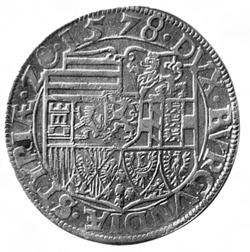 : von 1576 auch als Goldabschlag im Gewicht von 10 Dukaten Nr.