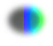 Multiplikative Filtereffekte erzeugen die lebendige amorphe Lichtform des Key