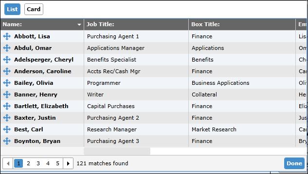 Suchen des Planungsdiagramms Suchen des Planungsdiagramms Sofern von Ihrem Administrator aktiviert, können Sie Felder in einem veröffentlichten browserübergreifenden bzw. Silverlight-Diagramm suchen.