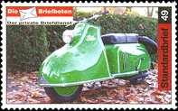 2. Februar 2009 - Ausgabe "Motorroller aus Ludwigsfelde" - MiNr 40/3 Kpl. Satz "Motorroller", 4 selbstkl.