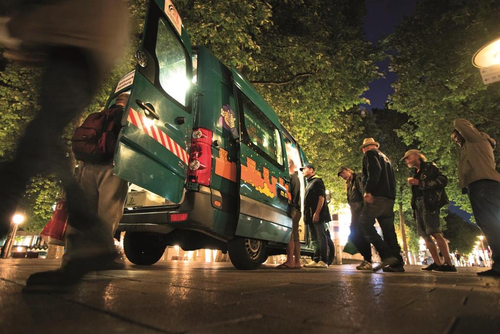 Obdachlosenhilfe der Diakonie Mitternachtsbus Medizinische Versorgung